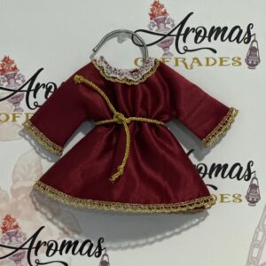 Túnica Niño Jesús color burdeos 30 cm