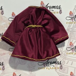 Túnica Niño Jesús color burdeos 50 cm