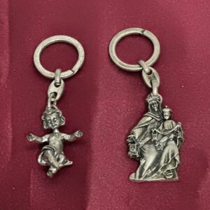 Llavero Virgen del Carmen y cabeza de querubín