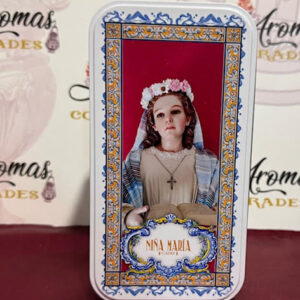 Lata metálica vacía Niña Maria