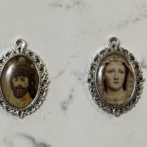 Medalla Nuestro Padre Jesús del Ecce-Homo y María Santísima de las Angustias, 2×3 cm