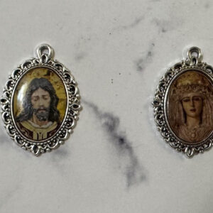 Medalla Nuestro Padre Jesús de las Penas y María Santísima de la Caridad 2×3 cm