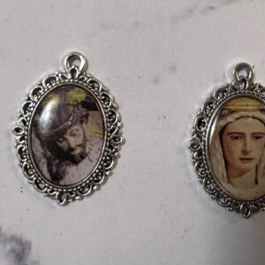 Medalla Santísimo Cristo de la Vera Cruz y Nuestra Señora de la Soledad, 2×3 cm