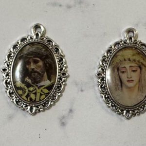 Medalla Nuestro Padre Jesús del Mayor Dolor y María Santísima de la Salud, Sanidad, 2×3 cm