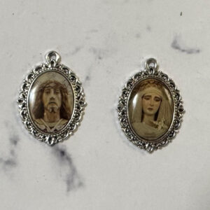 Medalla Nuestro Padre Jesús de la Sentencia y Nuestra Señora del Buen Fín, 2×3 cm
