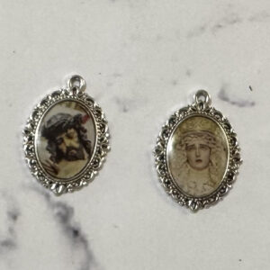 Medalla Santísimo Cristo de la Buena Muerte y María Santísima del Mayor Dolor 2×3 cm