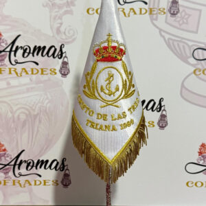 BANDERIN BANDA TRES CAIDAS BLANCO