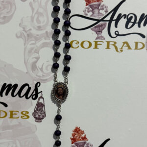 Rosario madera morado del Santísimo Cristo de la Humildad y Paciencia