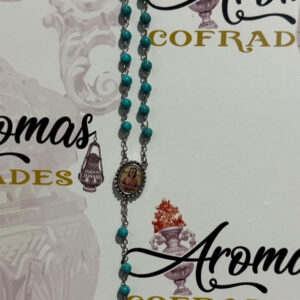 Rosario madera celeste de Niña María