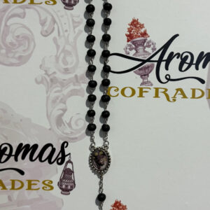 Rosario madera negra del Santísimo Cristo de la Vera Cruz