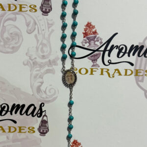 Rosario madera celeste de María Santísima de las Penas