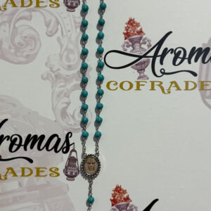 Rosario madera celeste de María Santísima de la Victoria