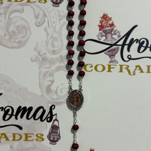 Rosario madera roja de María Santísima de la Caridad