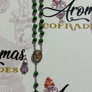 Rosario madera verde de Nuestra Señora de la Esperanza