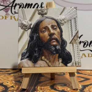 Mini Lienzo Nuestro Padre Jesús atado a la columna y azotes