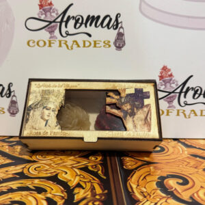 Caja rosa y clavel del Santísimo Cristo de la Misericordia y María Santísima de las Penas