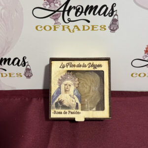 Flor de cera en caja de madera de María Santísima de los Dolores