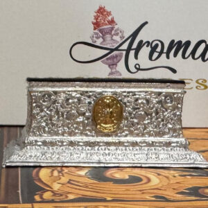 Peana plateada para bustos o imagen