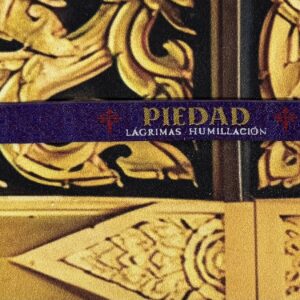 Pulsera Cristo de la Piedad, Humillación y María Santísima de las Lágrimas. BORDADA
